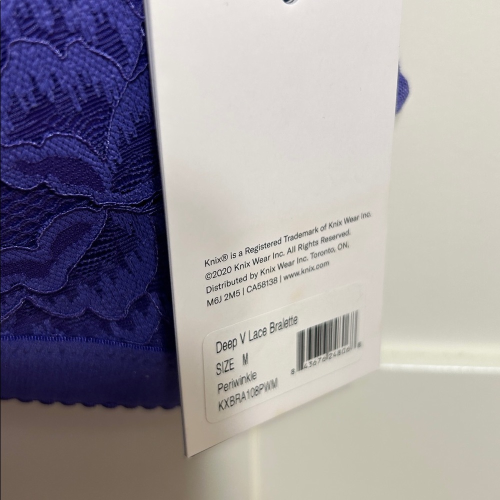 NWT! Knix Deep V Lace Bralette size Medium - Picture 4 of 4